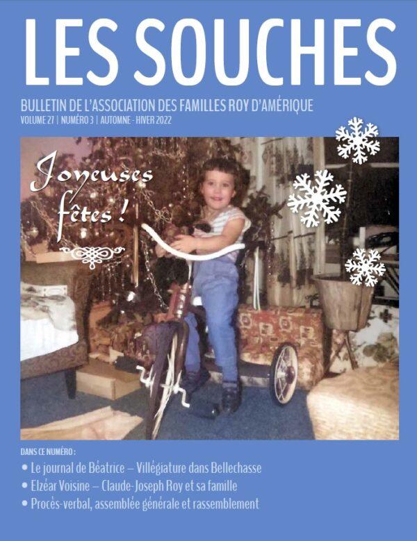 Revue Les Souches, Volume 27, numéro 3, Novembre 2022