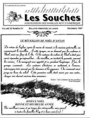 Revue Les Souches, Volume 3, numéro 1, Décembre 1997