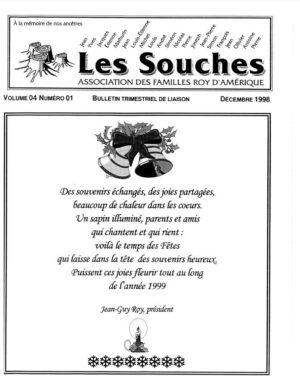 Revue Les Souches, Volume 4, numéro 1, Décembre 1998
