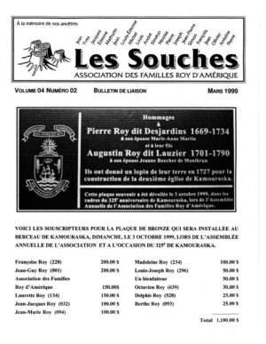 Revue Les Souches, Volume 4, numéro 2, Mars 1999
