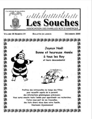 Revue Les Souches, Volume 6, numéro 1, Décembre 2000