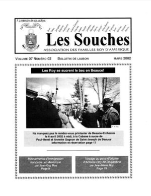 Revue Les Souches, Volume 7, numéro 2, Mars 2002