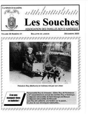 Revue Les Souches, Volume 9, numéro 1, Décembre 2003
