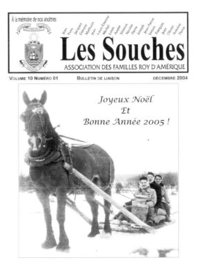 Revue Les Souches, Volume 10, numéro 1, Décembre 2004