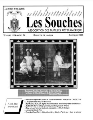 Revue Les Souches, Volume 11, numéro 4, Octobre 2006