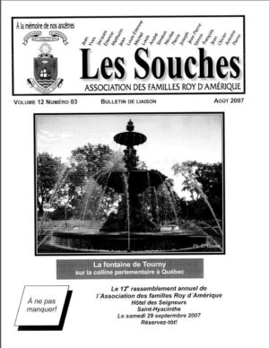 Revue Les Souches, Volume 12, numéro 3, Aout 2007