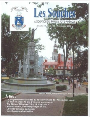 Revue Les Souches, Volume 15, numéro 3, Septembre 2010